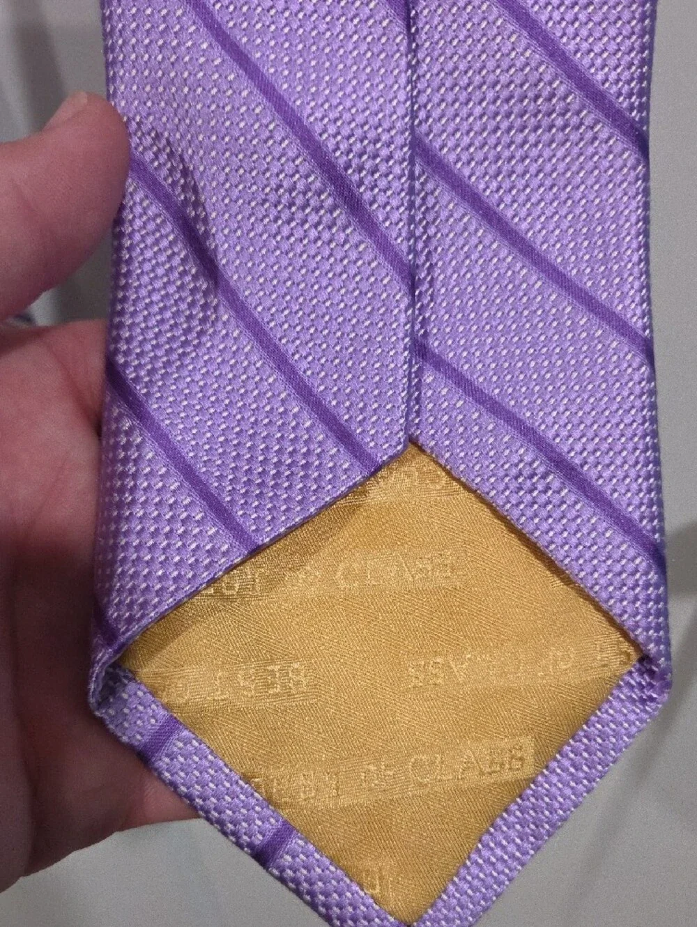 Silk Men's Purple Patterned Ties